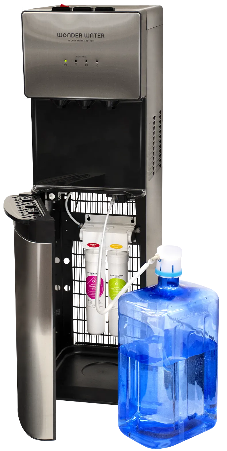 Wonder Water benchtop water cooler with hot, cold and ambient water